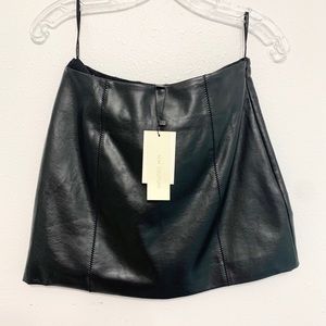MM Couture Leather Skirt